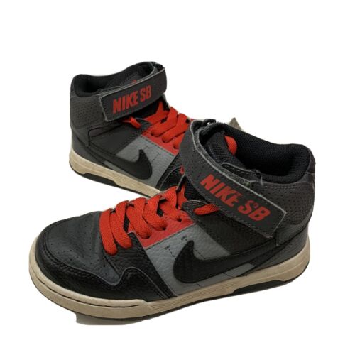 Nike SB Mogan JR B Kid Skateboard 645025-002 Red/Black Shoes Size 1Y | eBay