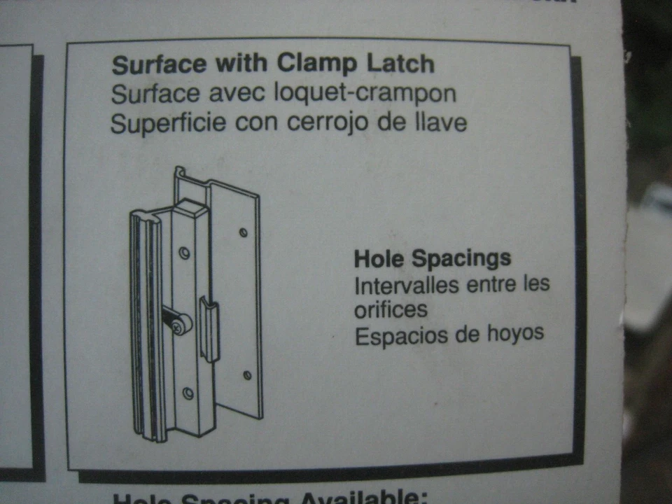 Juego de manijas Slide-Co #141841 Slid GLS DR, Nº 141841, montaje en superficie Slide-Co Foto 3 de 4