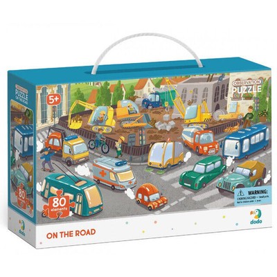 Puzzle 80 elementów. DODO. Obserwacyjne. Na drodze
