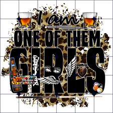 Sublimation Print One Of The Girls Ready to Press Heat Transfer