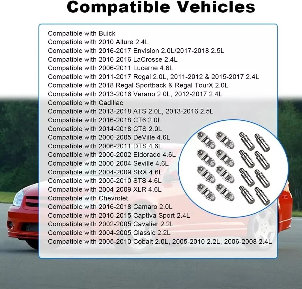 Rocker Arm Valve Lifters & Head Gasket For Chevy Equinox HHR Malibu Orlando 2.4L - Image 4 of 4