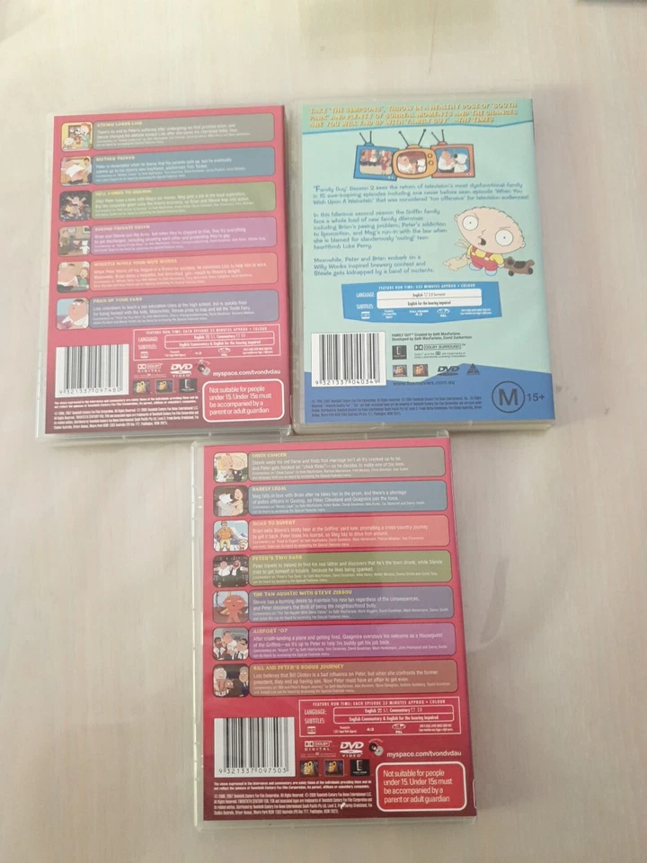 Family Guy Complete Season 6, 1-6, 7-13 .season 2 DVD Region 4 Free Postage - image 2 of 4