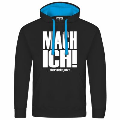 mens hooded sweatshirt hoodie but don't do it now no buck work school 