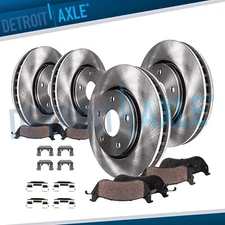 316mm Front 315mm Rear Disc Rotor + Ceramic Brake Pad for 2008-2014 Cadillac CTS