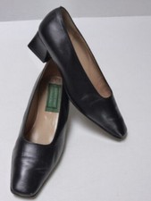 Escarpin talon trotteur Elizabeth Stuart ville tout cuir noir 37,5
