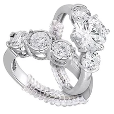 20 Pack 4 Sizes Invisible Ring Sizer Silicone Ring Guard for Loose Rings