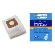 Panasonic Type U U-3 U-6 Vacuum Cleaner Bags by DVC