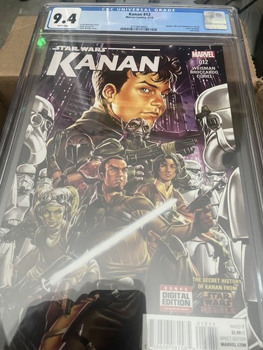 STAR WARS KANAN #12 : CGC 9.4 NM : 2016 Marvel, 1st Appearance Grand Inquisitor