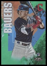 2019 Topps Fire Green #86 Jake Bauers Cleveland Indians RC Rookie /199