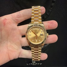 Rolex Day-Date II 218238 Yellow Gold Champagne Diamond Dial 5