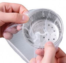 100pcs Disposable Sink Filter Mesh Bag Kitchen Drain Strainer Anti-Clogging Net