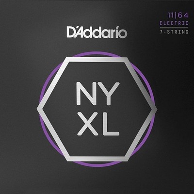 D'Addario NYXL1164 nickelumwundene 7-saitige E-Gitarrensaiten - Medium - 11-6