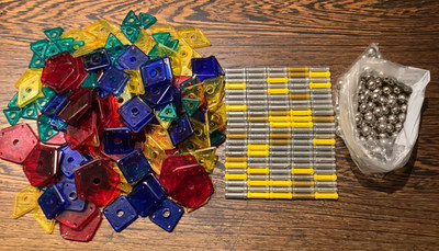 GEOMAG Magnetic World - 370 Teile, Konvolut, gebraucht