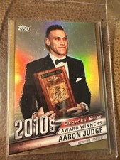 2020 Topps Decade's Best Chrome Aaron Judge #DBC-100 New York Yankees gold 47/50