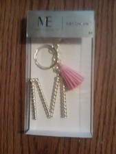 Modern Expressions "M Monogram Keychain with Tassels