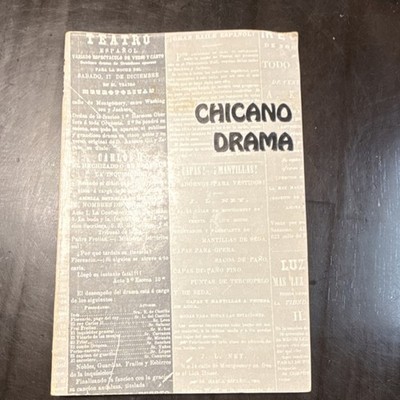 Quinto Sol Publications Chicano Drama Pamphlet 1974 Vintage 1970s Literature