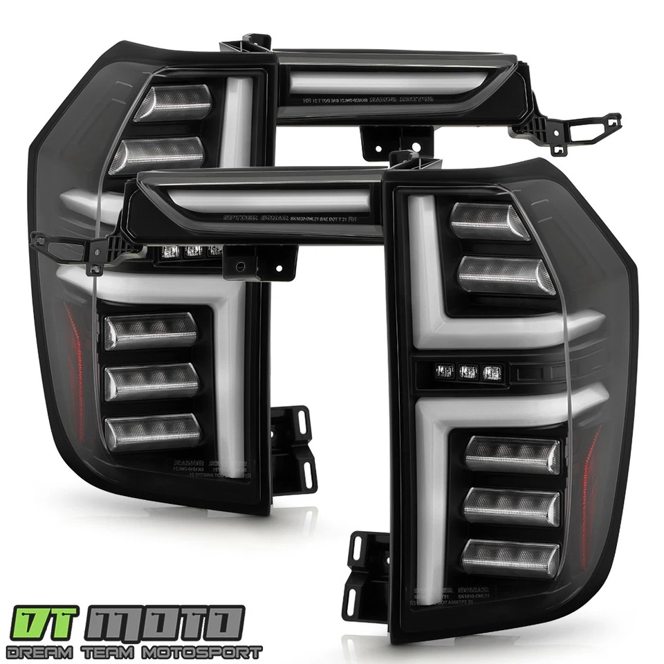 For 2021-2024 GMC Yukon XL Full LED Tail Lights w/ Greeting Lamps 4pc Left+Right - Image 3 of 4