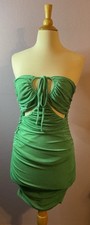 Edit By Nine Green Cutout Mini Bodycon Lined Dress Size Medium New