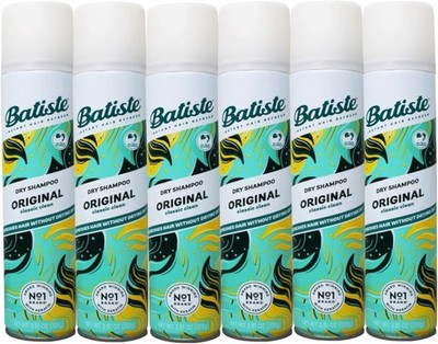 Batiste Tropical Dry Shampoo  Refresh Hair Volume Fragrant USA 200ml Pack of 6