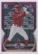 2023 Bowman Chrome Prospects Fuchsia Refractor 74/199 Jorge Ruiz #BCP-123 06iy