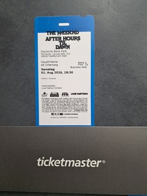The Weeknd After Hours Til Dawn 1 Ticket Frankfurt Deutsche Bank Park 01.08.2026