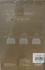 JONATHAN Y JYL7409C Virginia 3-Light Bathroom Vanity Light - Oil Rubbed Bronze