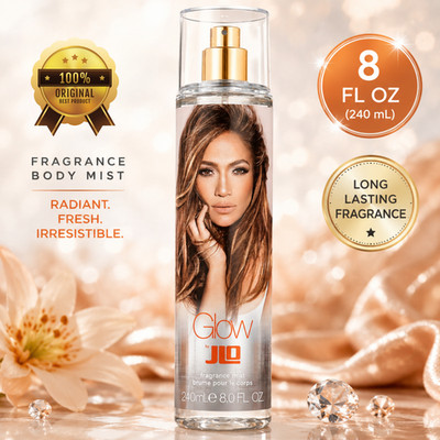 Jennifer Lopez Glow Body Mist Spray for Women 8 oz Fresh Floral Long Lasting