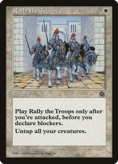 Rally the Troops 1x MtG Portal Second Age SP/NM