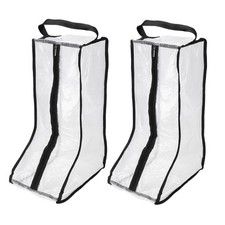 2pcs Tall Boots Storage Bag, Dust Proof Boots Bag for Home Travel, Black