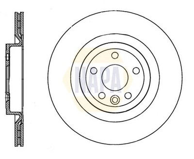 Brake Disc Single Vented Rear Left 330mm NBD5873 NAPA 34207915319 34216882245