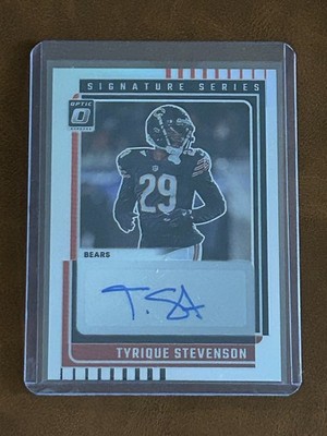 2025 Panini Donruss Optic Tyrique Stevenson #SSH-TS Signature Series Auto Bears