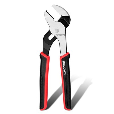 ARROW 8-Inch Groove Joint Pliers, Adjustable Water Pump Pliers with TPR Handl...