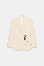 Blazer doppiopetto Zara DONNA con fibbia oro | Elegante stile avvolgente 2158/755