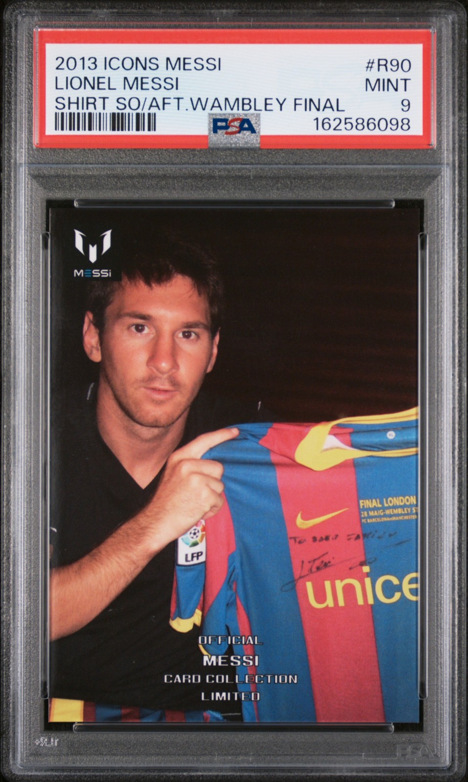 2013 ICONS MESSI LIMITED COLLECTION #R90 LIONEL MESSI PSA 9