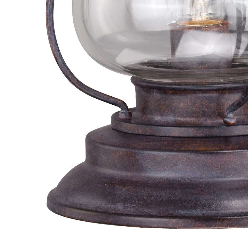 Dockside 1-Light Outdoor Wall Sconce in Coastal and Lantern Style 14.75 Inches - Image 3 of 4