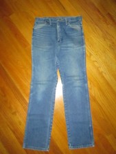WRANGLER Vtg 1970s 80s cowboy 936 DEN TALON ZIPPER Jeans 31x32 Actual USA MADE
