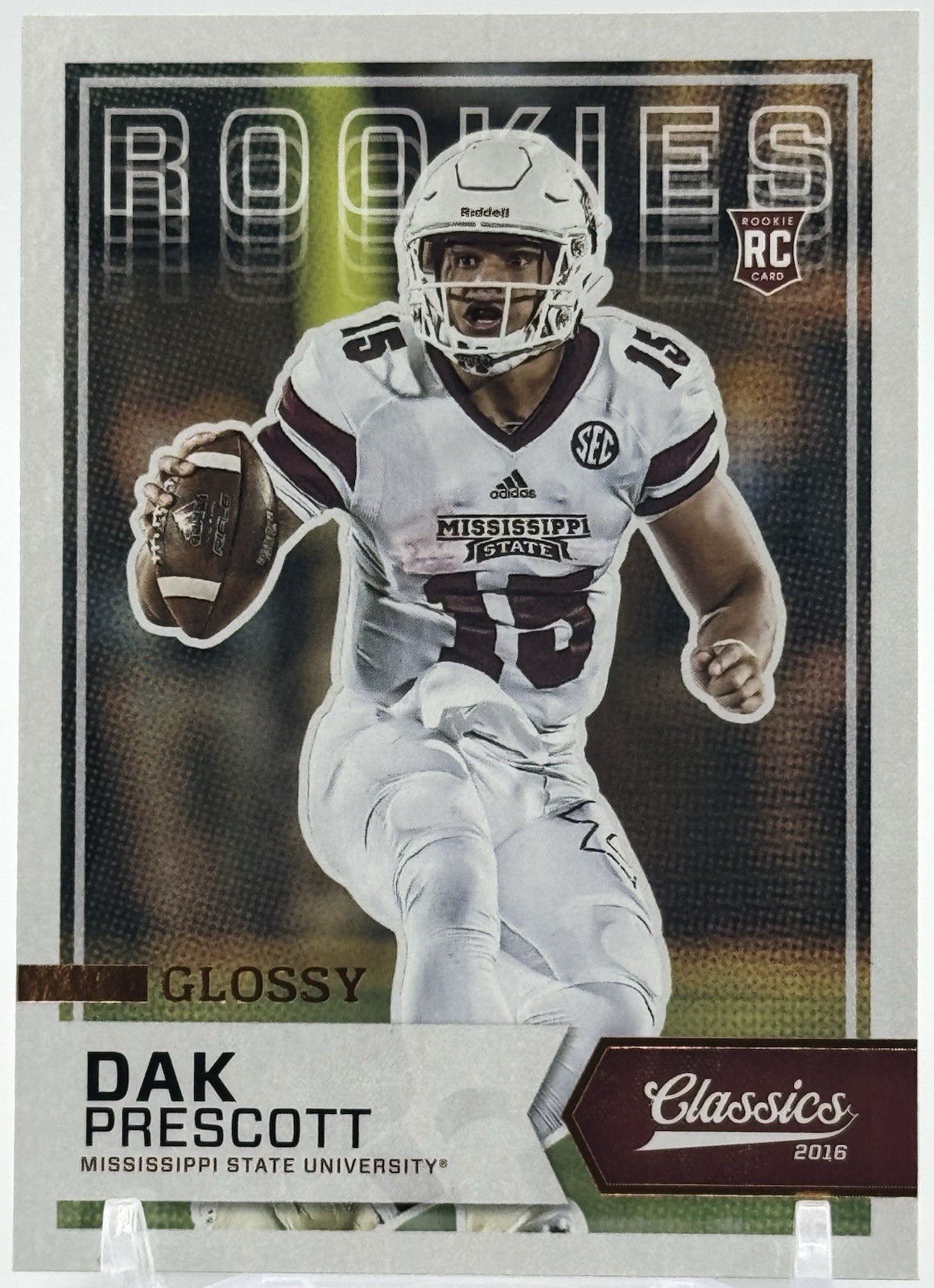 2016 Dak Prescott Glossy Rookies Panini Classics #220 Mississippi State/Cowboys