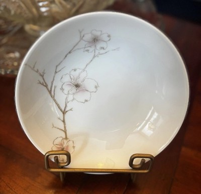 Set Of 3 7  MCM Rosenthal Contiental Blush Pink Gold Orchid Soup Bowls Germany