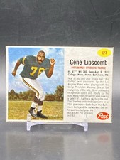 1962 Post Cereal #127 Gene Lipscomb Pittsburgh Steelers Vintage Football Card