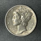 1941 Mercury Dime 10 cents USA Coin 90% Silver Liberty Freedom WWII
