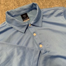 Nike Golf Polo Shirt Mens S Blue Nike Sphere Dry Short Sleeve Logo Golf