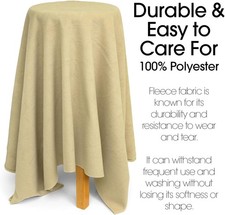 Polar Fleece Fabric The Yard TAUPE - Soft Anti-Pill, Warm Cozy Material