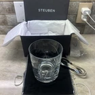 Authentic Steuben Heavy Ice Bucket Vase Signed New
