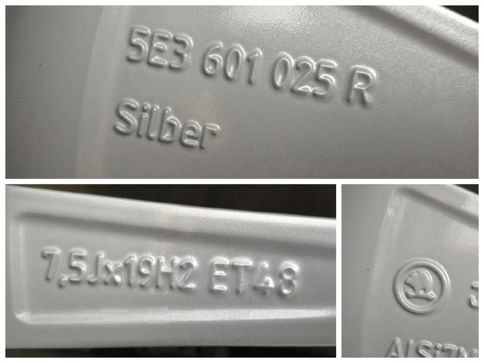 Skoda Octavia 4 NX RS Altair Alufelgen Winterreifen 225/40 R 19 5E3601025R - Bild 3 von 4