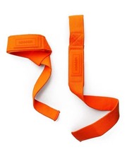 Lifting Straps for Weightlifting   22" Cotton Wrist Straps with Neon Orange
