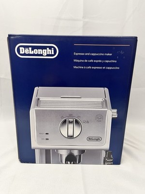 DeLonghi ECP3630 Manual Espresso Machine Cappuccino Maker Silver Stainless Steel