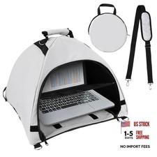 Laptop Tent, Portable Laptop Sun Shade Waterproof Fabric Computer Privacy grey