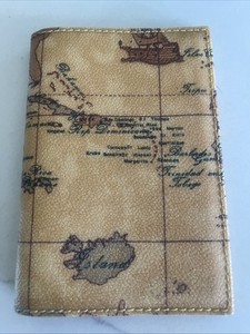 NEW Alviero Martini Prima 1A Classe Geo World Map Italy Passport Cover Case New