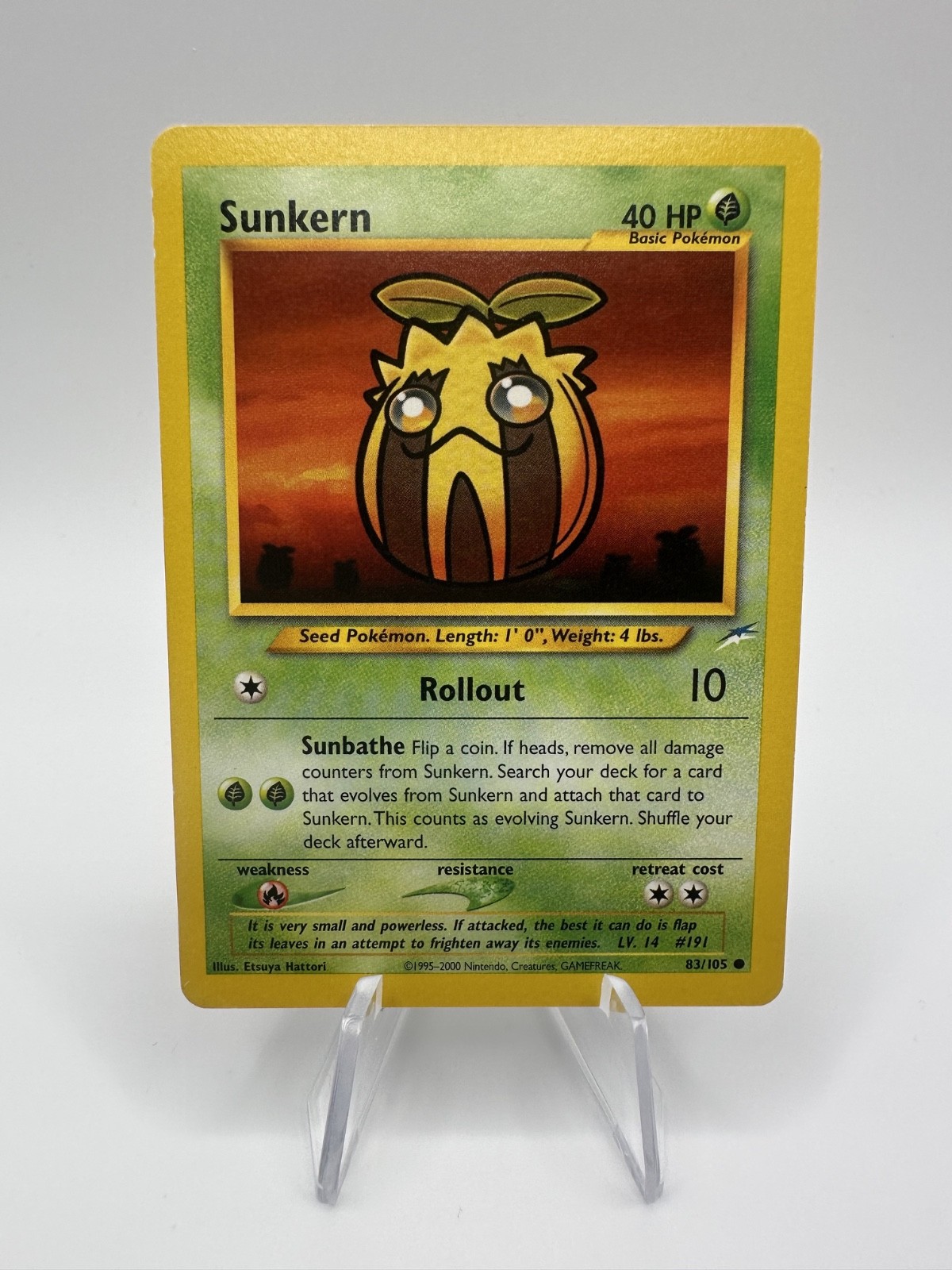 Sunkern 83/105 Neo Destiny Unlimited Common Regular Pokémon TCG LP