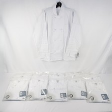 Mercer Culinary Millennia Chef/Cook Jackets In White - Unisex M/L/2X Lot of 16